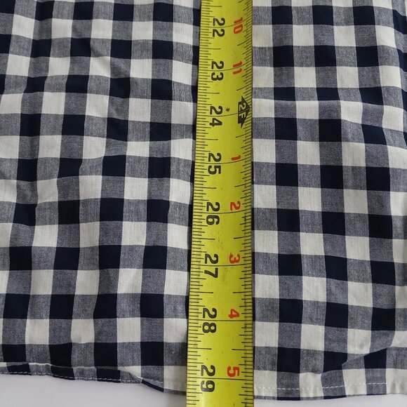 J Crew Slim Fit Blue Gingham Check Plaid Button Down Shirt Men Size M Long Slv - Picture 13 of 13